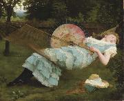 Valentine Cameron Prinsep Prints Sweet Repose oil on canvas